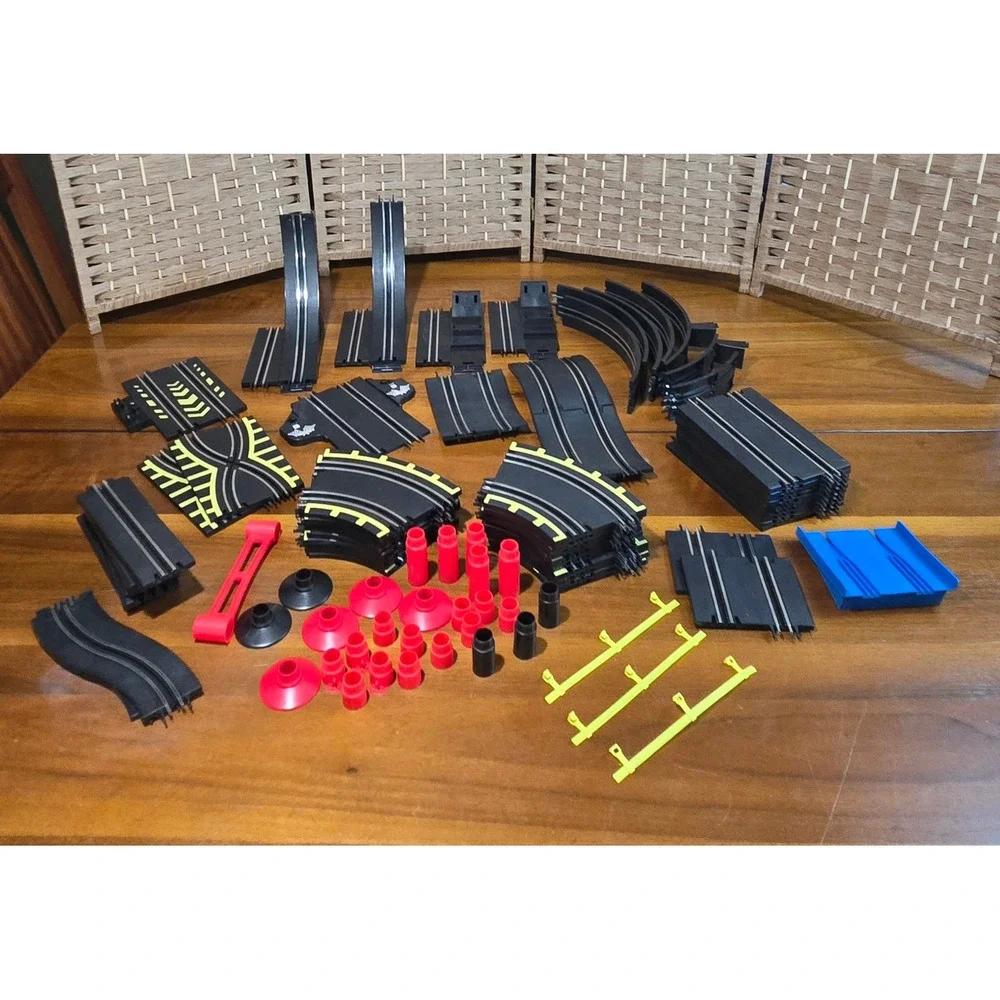 Vintage Slot Car Track Pieces Bulk Lot Curves Straights Risers Crossovers HO